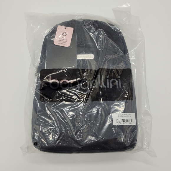 Baggalini Black Sling Backpack Bag Multi Wear RFID Card Slots Adjustable NEW - Picture 2 of 16